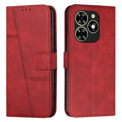 Stitching Calf Texture Buckle Leather Phone Case