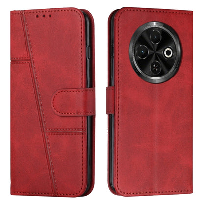 Stitching Calf Texture Buckle Leather Phone Case