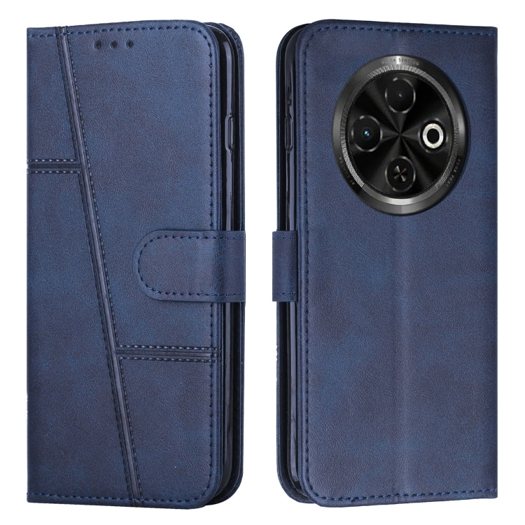 Stitching Calf Texture Buckle Leather Phone Case