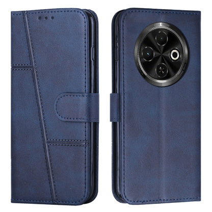 Stitching Calf Texture Buckle Leather Phone Case