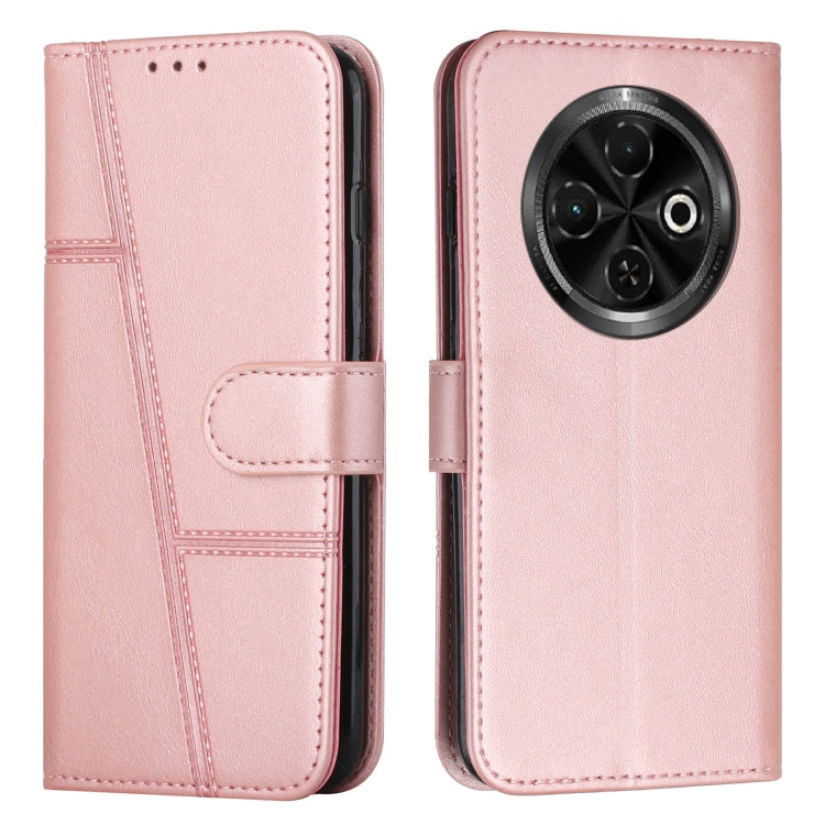 Stitching Calf Texture Buckle Leather Phone Case