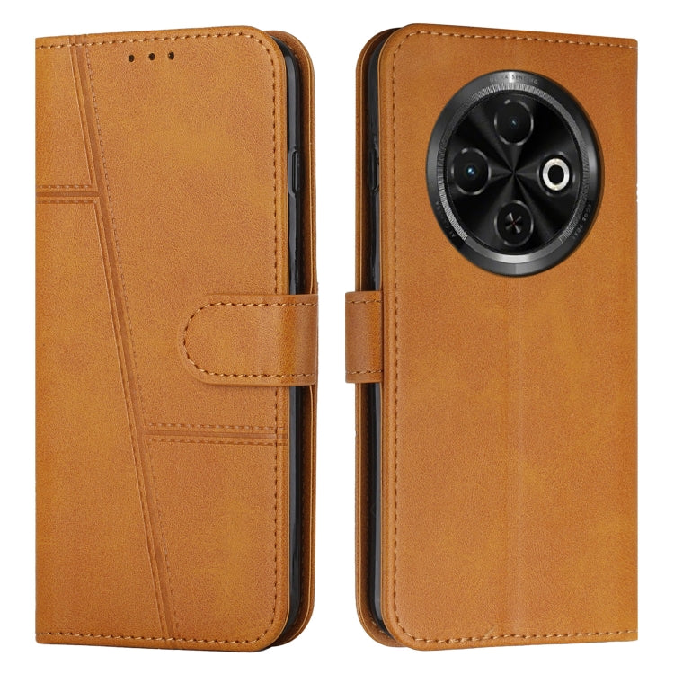 Stitching Calf Texture Buckle Leather Phone Case