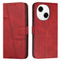 Stitching Calf Texture Buckle Leather Phone Case