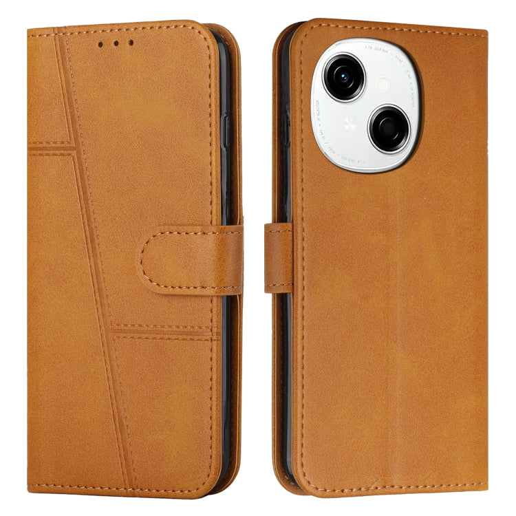 Stitching Calf Texture Buckle Leather Phone Case