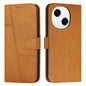 Stitching Calf Texture Buckle Leather Phone Case