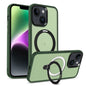 Skin-feel MagSafe Holder PC Hybrid TPU Phone Case, For iPhone 14 Plus, For iPhone 14, For iPhone 14 Pro