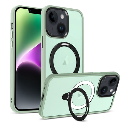 Skin-feel MagSafe Holder PC Hybrid TPU Phone Case, For iPhone 14 Plus, For iPhone 14, For iPhone 14 Pro