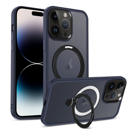 Skin-feel MagSafe Holder PC Hybrid TPU Phone Case, For iPhone 14 Plus, For iPhone 14, For iPhone 14 Pro
