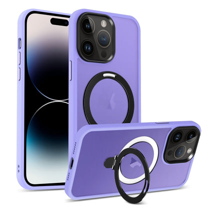 Skin-feel MagSafe Holder PC Hybrid TPU Phone Case, For iPhone 14 Plus, For iPhone 14, For iPhone 14 Pro