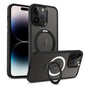 Skin-feel MagSafe Holder PC Hybrid TPU Phone Case, For iPhone 14 Pro Max, For iPhone 13 Pro Max, For iPhone 13 Pro