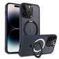 Skin-feel MagSafe Holder PC Hybrid TPU Phone Case, For iPhone 14 Pro Max, For iPhone 13 Pro Max, For iPhone 13 Pro