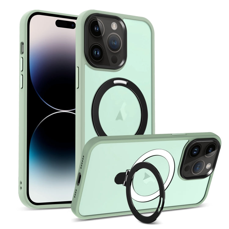 Skin-feel MagSafe Holder PC Hybrid TPU Phone Case, For iPhone 14 Pro Max, For iPhone 13 Pro Max, For iPhone 13 Pro