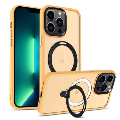 Skin-feel MagSafe Holder PC Hybrid TPU Phone Case, For iPhone 14 Pro Max, For iPhone 13 Pro Max, For iPhone 13 Pro