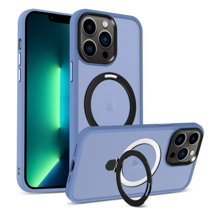 Skin-feel MagSafe Holder PC Hybrid TPU Phone Case, For iPhone 14 Pro Max, For iPhone 13 Pro Max, For iPhone 13 Pro