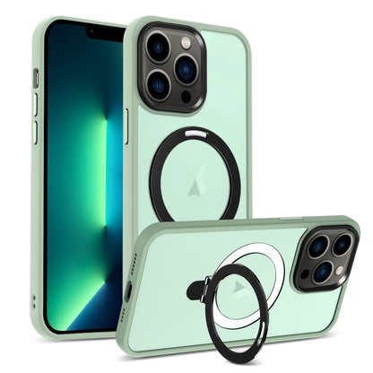 Skin-feel MagSafe Holder PC Hybrid TPU Phone Case, For iPhone 14 Pro Max, For iPhone 13 Pro Max, For iPhone 13 Pro