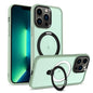 Skin-feel MagSafe Holder PC Hybrid TPU Phone Case, For iPhone 14 Pro Max, For iPhone 13 Pro Max, For iPhone 13 Pro