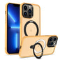 Skin-feel MagSafe Holder PC Hybrid TPU Phone Case, For iPhone 14 Pro Max, For iPhone 13 Pro Max, For iPhone 13 Pro