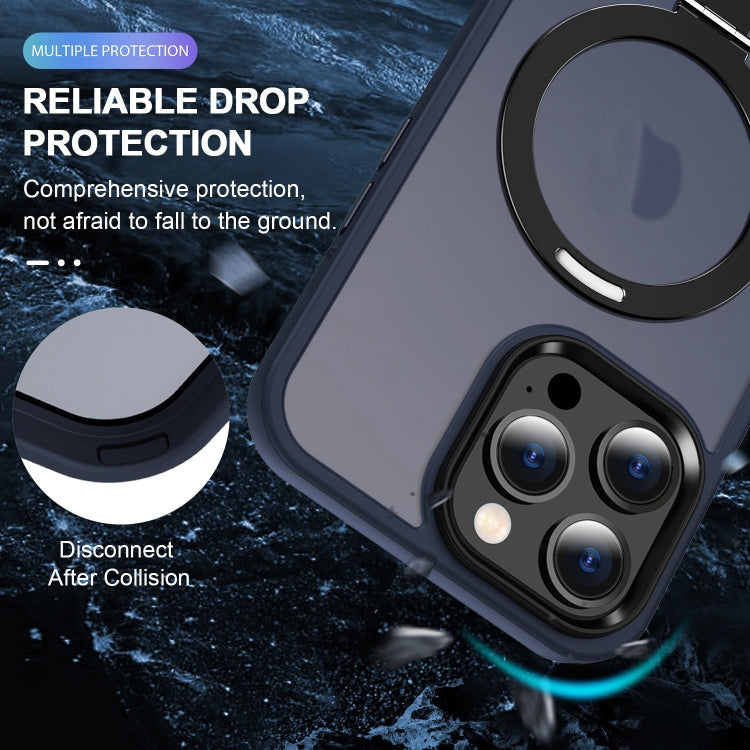 Skin-feel MagSafe Holder PC Hybrid TPU Phone Case