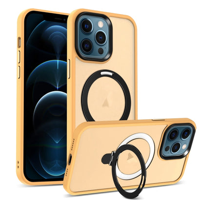 Skin-feel MagSafe Holder PC Hybrid TPU Phone Case, For iPhone 13, For iPhone 12, For iPhone 12 Pro Max