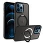Skin-feel MagSafe Holder PC Hybrid TPU Phone Case, For iPhone 13, For iPhone 12, For iPhone 12 Pro Max