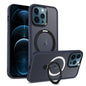 Skin-feel MagSafe Holder PC Hybrid TPU Phone Case, For iPhone 13, For iPhone 12, For iPhone 12 Pro Max