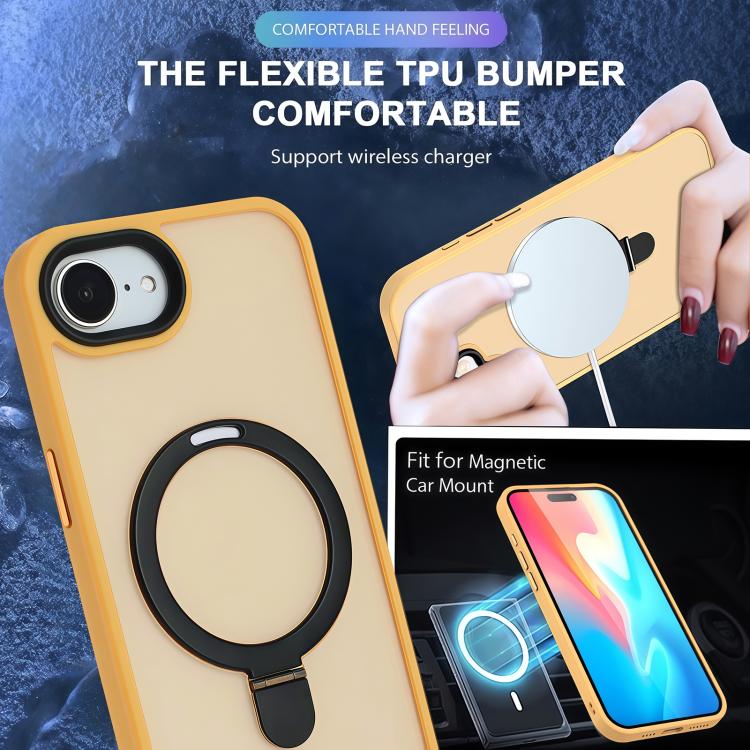 Skin-feel MagSafe Holder PC Hybrid TPU Phone Case
