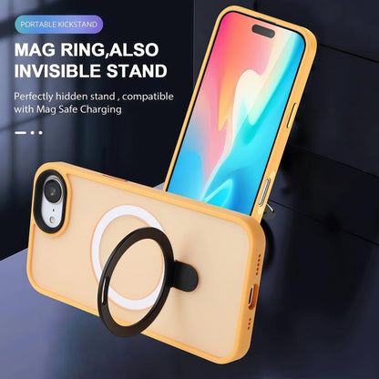 Skin-feel MagSafe Holder PC Hybrid TPU Phone Case