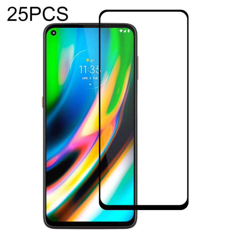 25 PCS Full Glue Full Screen Tempered Glass Film