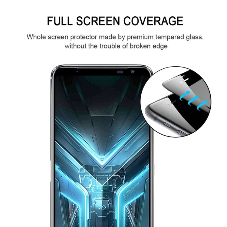 25 PCS Full Glue Full Screen Tempered Glass Film, For Asus Rog Phone 3