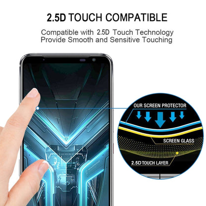 25 PCS Full Glue Full Screen Tempered Glass Film, For Asus Rog Phone 3