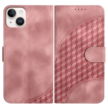 YX0060 Elephant Head Embossed Phone Leather Case with Lanyard, For iPhone 15 Pro Max, For iPhone 15 Pro, For iPhone 15 Plus