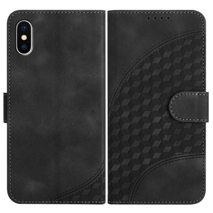 YX0060 Elephant Head Embossed Phone Leather Case with Lanyard, For iPhone 11 Pro, For iPhone XS / X, For iPhone XR