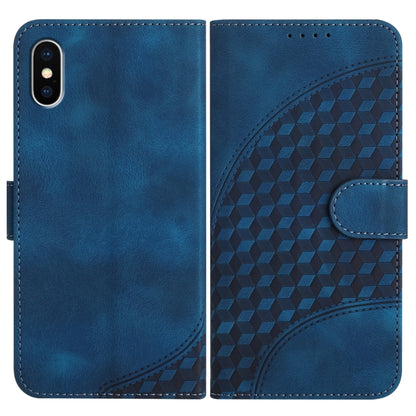 YX0060 Elephant Head Embossed Phone Leather Case with Lanyard, For iPhone 11 Pro, For iPhone XS / X, For iPhone XR