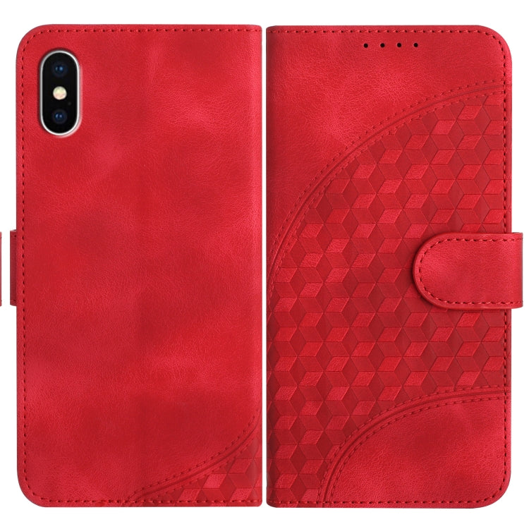 YX0060 Elephant Head Embossed Phone Leather Case with Lanyard, For iPhone 11 Pro, For iPhone XS / X, For iPhone XR