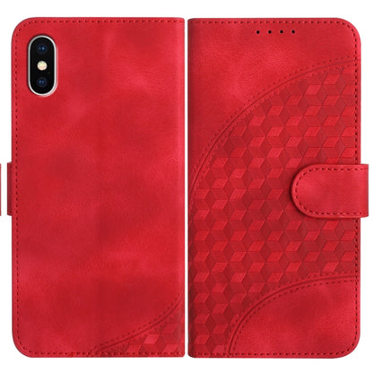 YX0060 Elephant Head Embossed Phone Leather Case with Lanyard, For iPhone 11 Pro, For iPhone XS / X, For iPhone XR
