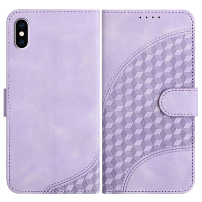 YX0060 Elephant Head Embossed Phone Leather Case with Lanyard, For iPhone XS Max, For iPhone 8 Plus / 7 Plus
