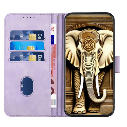 YX0060 Elephant Head Embossed Phone Leather Case with Lanyard, For iPhone XS Max, For iPhone 8 Plus / 7 Plus