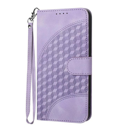 YX0060 Elephant Head Embossed Phone Leather Case with Lanyard, For iPhone Air, iPhone 16e, For iPhone 16 Pro Max