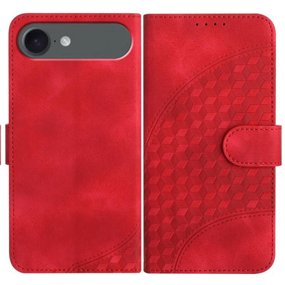 YX0060 Elephant Head Embossed Phone Leather Case with Lanyard, For iPhone Air, iPhone 16e, For iPhone 16 Pro Max