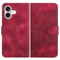 YX0060 Elephant Head Embossed Phone Leather Case with Lanyard, For iPhone 17, For iPhone Air, For iPhone 16 Pro Max