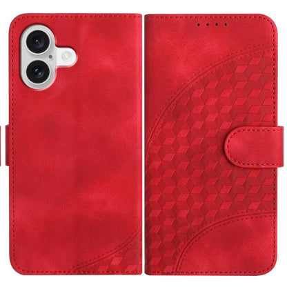 YX0060 Elephant Head Embossed Phone Leather Case with Lanyard, For iPhone 17, For iPhone Air, For iPhone 16 Pro Max