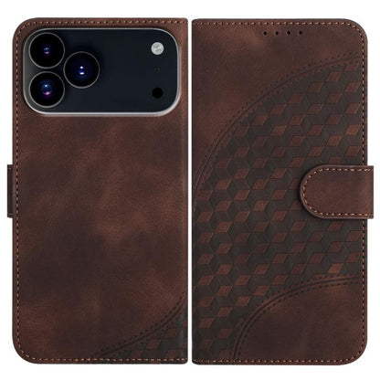 YX0060 Elephant Head Embossed Phone Leather Case with Lanyard, For iPhone 17e / 16e, For iPhone 17 Pro Max, For iPhone 17 Pro