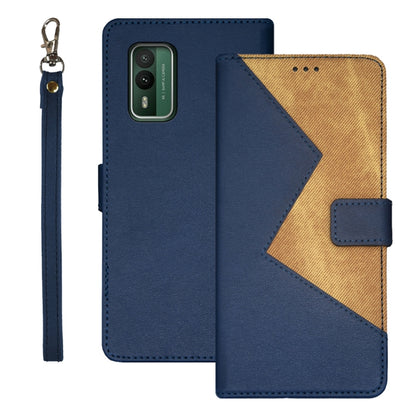 idewei Two-color Splicing Leather Phone Case