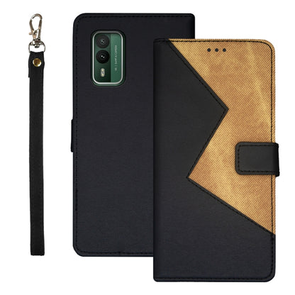 idewei Two-color Splicing Leather Phone Case