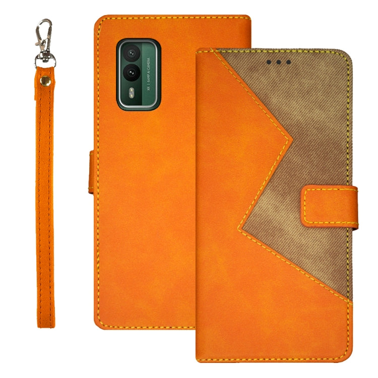 idewei Two-color Splicing Leather Phone Case