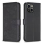Four-leaf Embossed Leather Phone Case, For iPhone 15 Pro Max, For iPhone 15 Pro, For iPhone 15 Plus, For iPhone 15