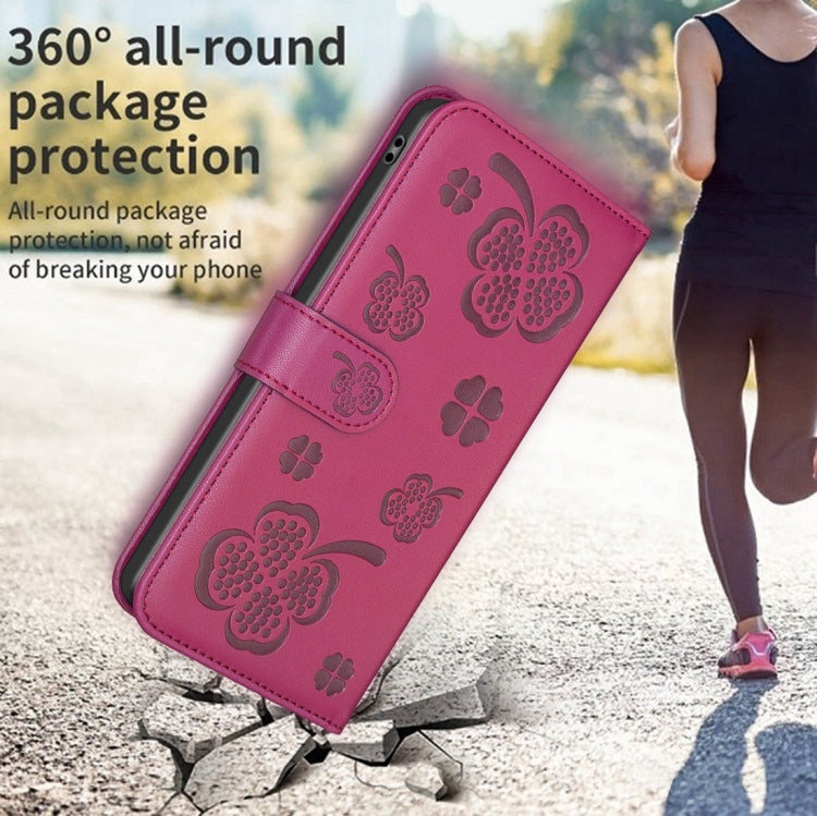 Four-leaf Embossed Leather Phone Case, For iPhone 7 / 8 / SE 2022, For iPhone 13 Pro Max, For iPhone 13 Pro, For iPhone 13