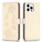 Four-leaf Embossed Leather Phone Case, For iPhone 7 / 8 / SE 2022, For iPhone 13 Pro Max, For iPhone 13 Pro, For iPhone 13