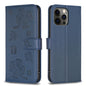 Four-leaf Embossed Leather Phone Case, For iPhone 12 / 12 Pro, For iPhone 12 Pro Max, For iPhone 11 Pro Max, For iPhone 11