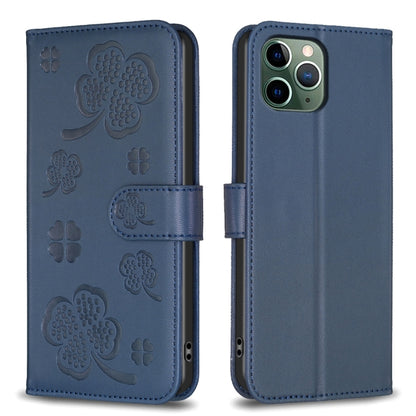 Four-leaf Embossed Leather Phone Case, For iPhone 11 Pro, For iPhone X / XS, For iPhone XR, For iPhone XS Max